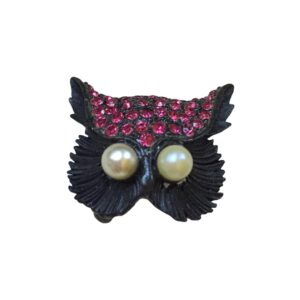 Accessocraft Owl-Formed Brooch