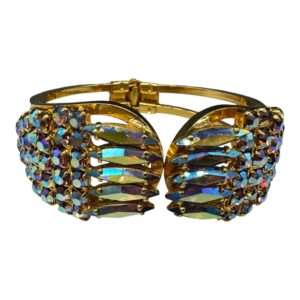 Aurora Borealis Rhinestone Clasp Bracelet