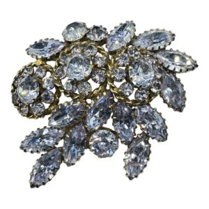 Beautiful Lavender Rhinestone Brooch by Kramer